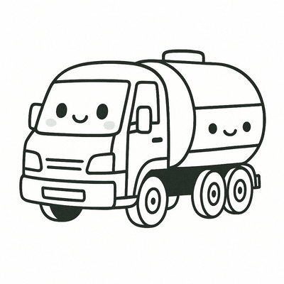Tanker Truck Coloring Pages for Kids 2026 – Beautiful Coloring Sheets