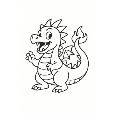 Three-Headed Dragon Coloring Pages for Kids 2026 – Download PDF