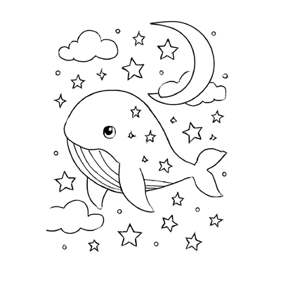 Whale Coloring Pages for Kids 2026 – Fun PDF Download