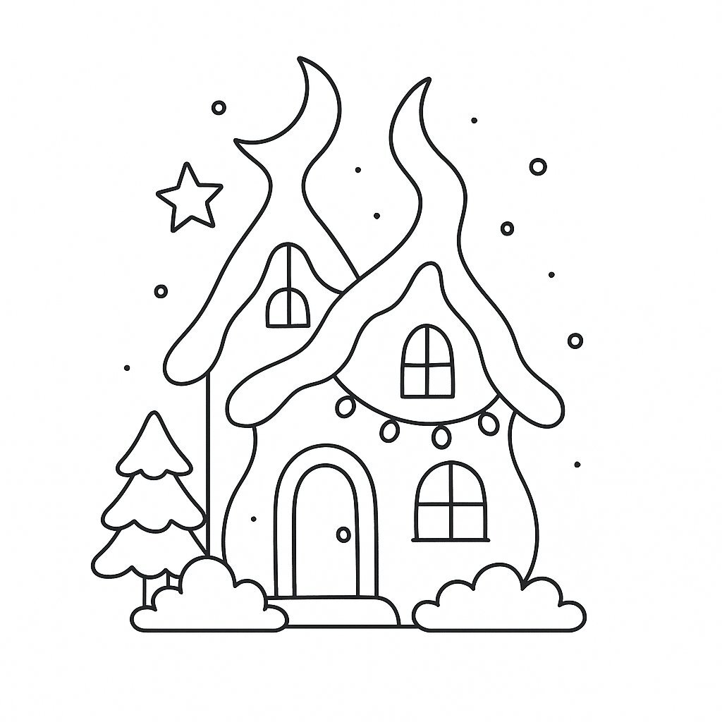 Beautiful Dollhouse Coloring Pages for Kids 2026 – PDF Download