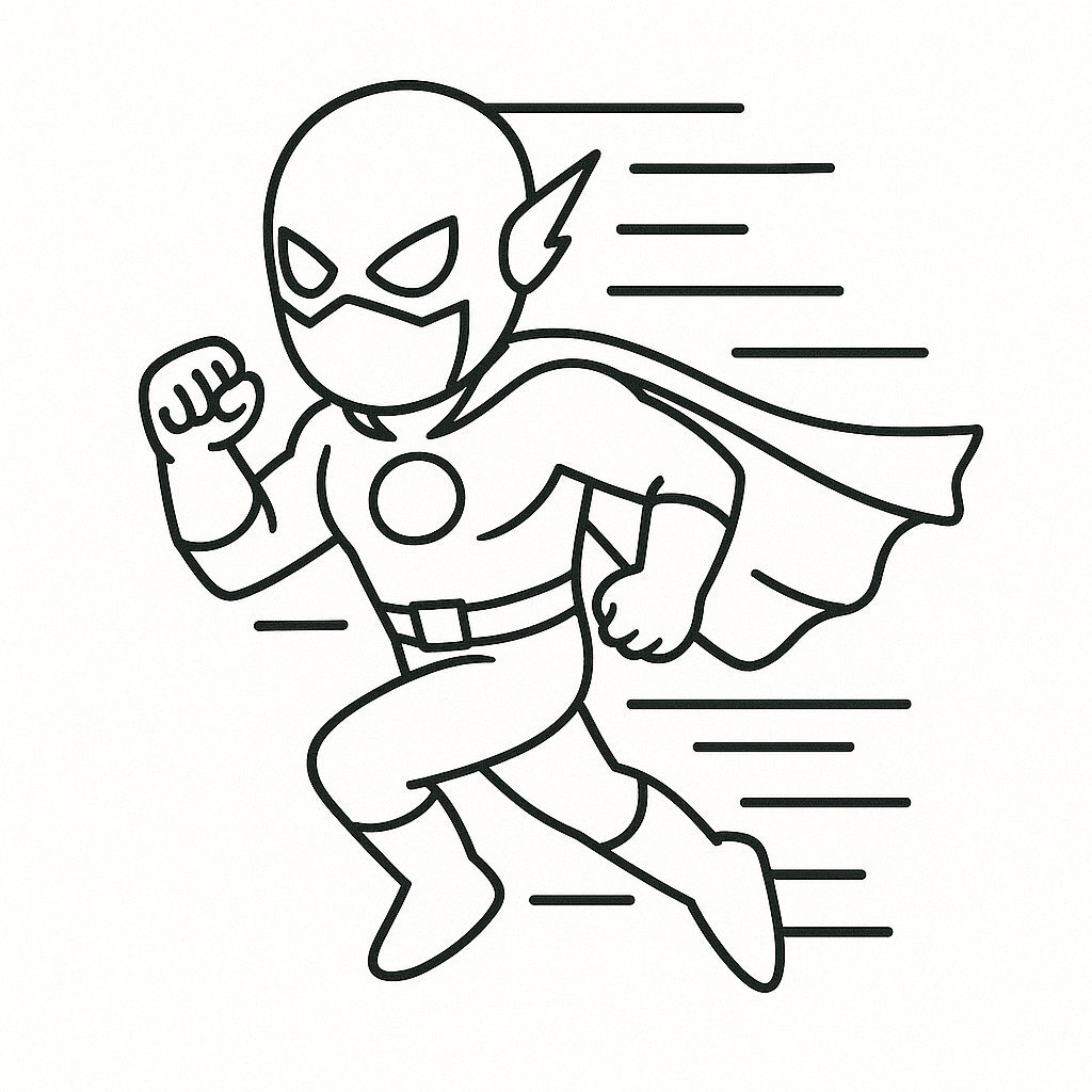Electric Superhero Coloring Pages for Kids 2026 - Free PDF