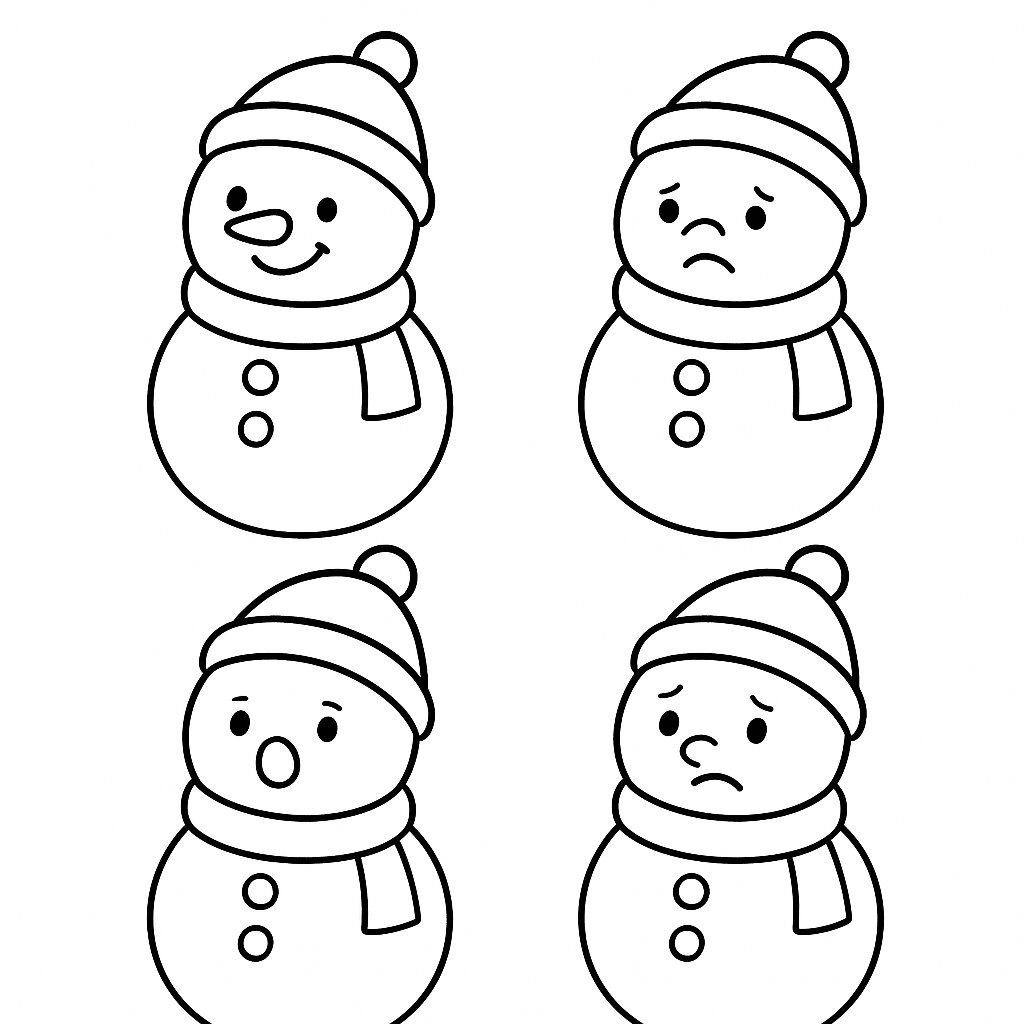 Fun Snowman Coloring Pages for Kids 2026