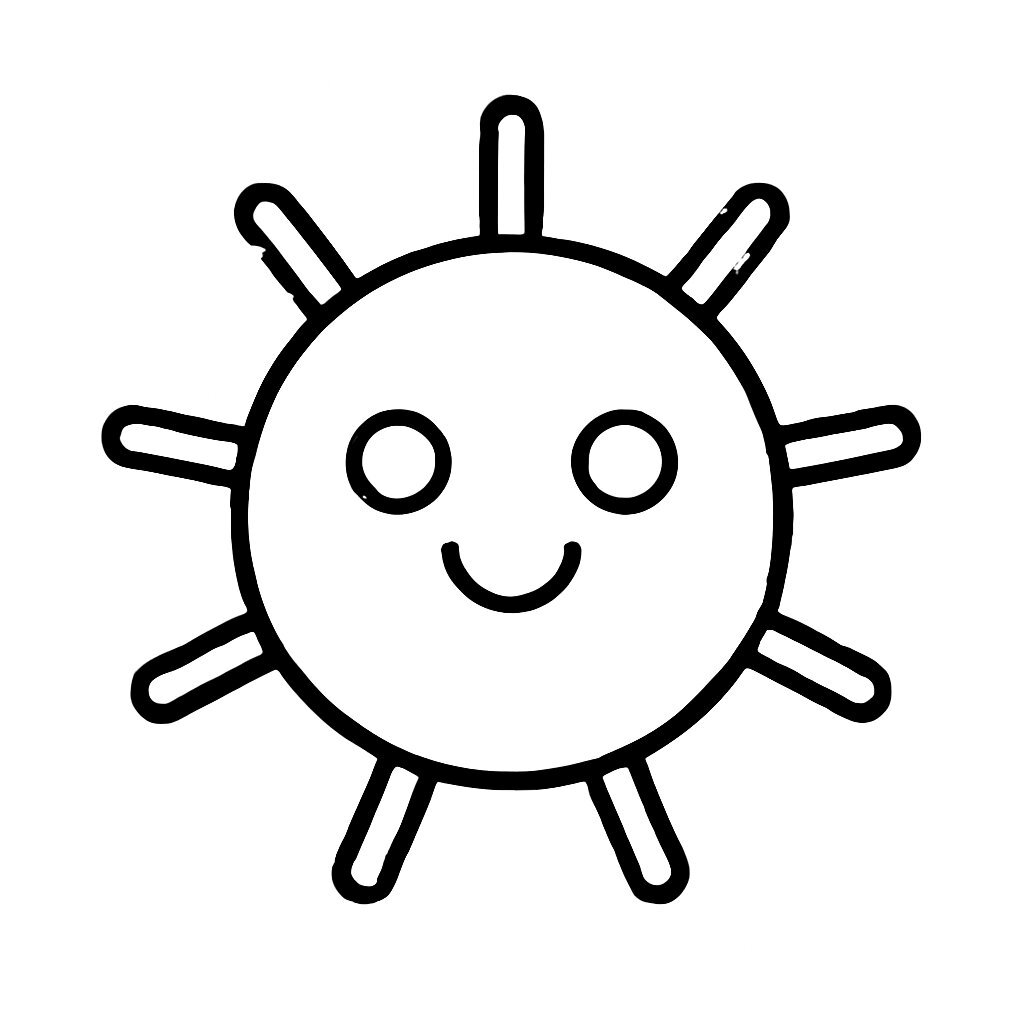 Modern Neon Sun