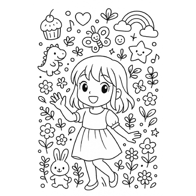 Beautiful and Printable Coloring Pages for 8-Year-Old Girls PDF 2026