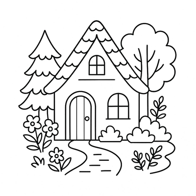 Beautiful Dollhouse Coloring Pages for Kids 2026 – PDF Download