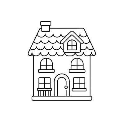 Beautiful Dollhouse Coloring Pages for Kids 2026 – PDF Download