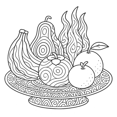 Best Five-Fruit Tray Coloring Pages for Kids 2026