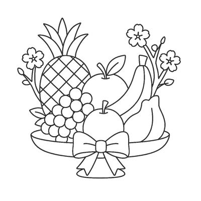 Best Five-Fruit Tray Coloring Pages for Kids 2026
