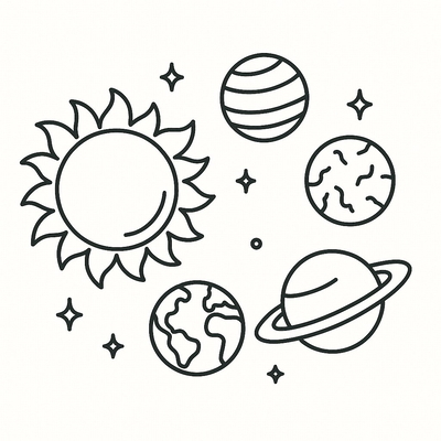 Creative Planet Coloring Pages for Kids 2026 – PDF Download