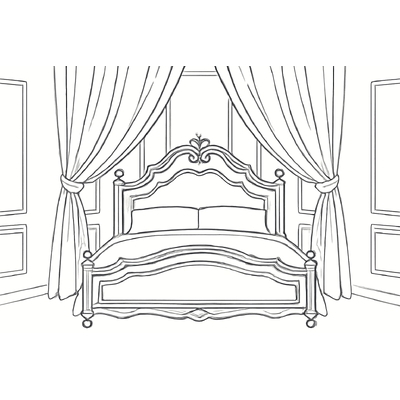 Cute and Beautiful Bedroom Coloring Pages for Kids 2026