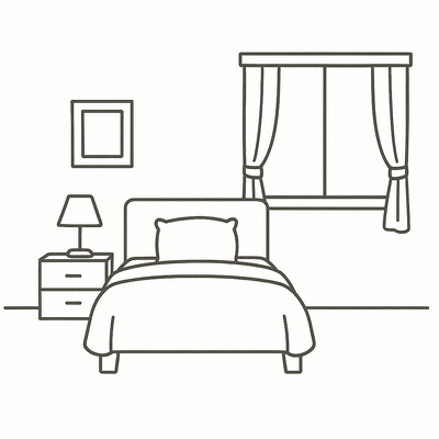 Cute and Beautiful Bedroom Coloring Pages for Kids 2026