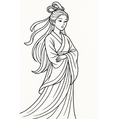 Cutest Chang’e Coloring Pages for Kids PDF 2026