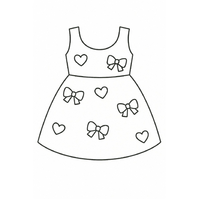 Cutest Dress Coloring Pages for Kids 2026 – PDF Download