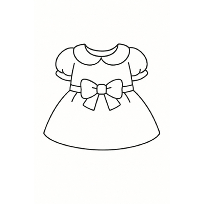 Cutest Dress Coloring Pages for Kids 2026 – PDF Download