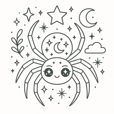 Cutest Spider Coloring Pages for Kids 2026 – PDF Download