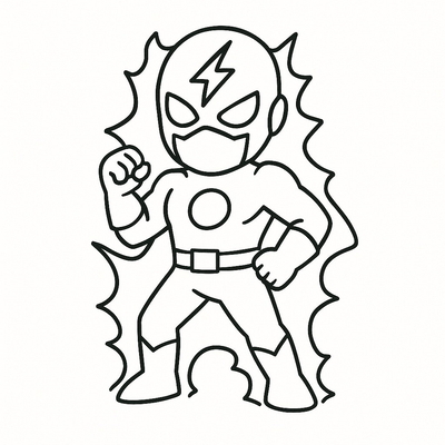 Electric Superhero Coloring Pages for Kids 2026 - Free PDF