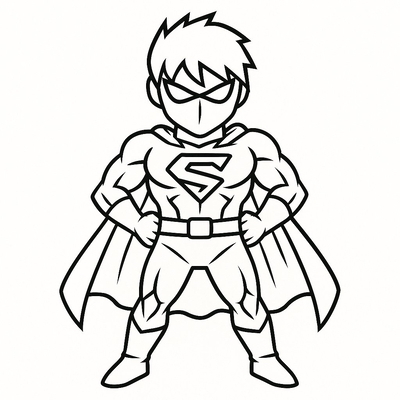 Electric Superhero Coloring Pages for Kids 2026 - Free PDF