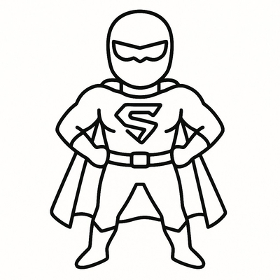 Electric Superhero Coloring Pages for Kids 2026 - Free PDF