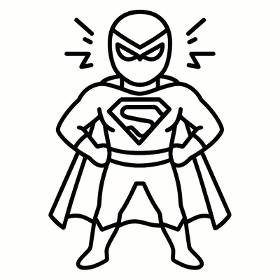 Electric Superhero Coloring Pages for Kids 2026 - Free PDF