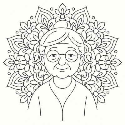 Grandma Coloring Pages for Kids 2026