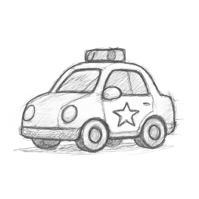 Police Car Coloring Pages for Kids 2026 | PDF Download