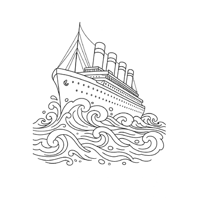 Titanic Ship Coloring Pages for Kids 2026 - Free PDF