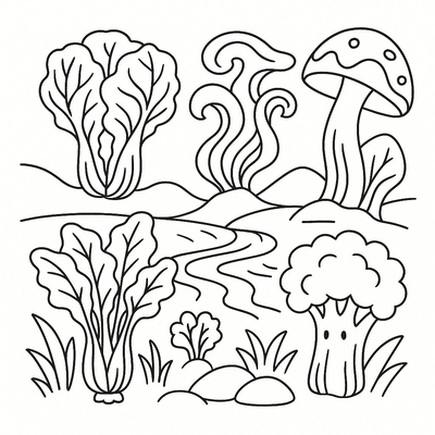 Vegetable Coloring Pages for Kids 2026