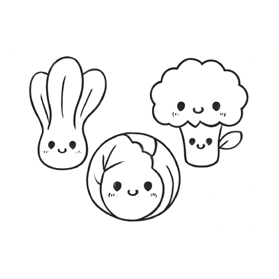 Vegetable Coloring Pages for Kids 2026