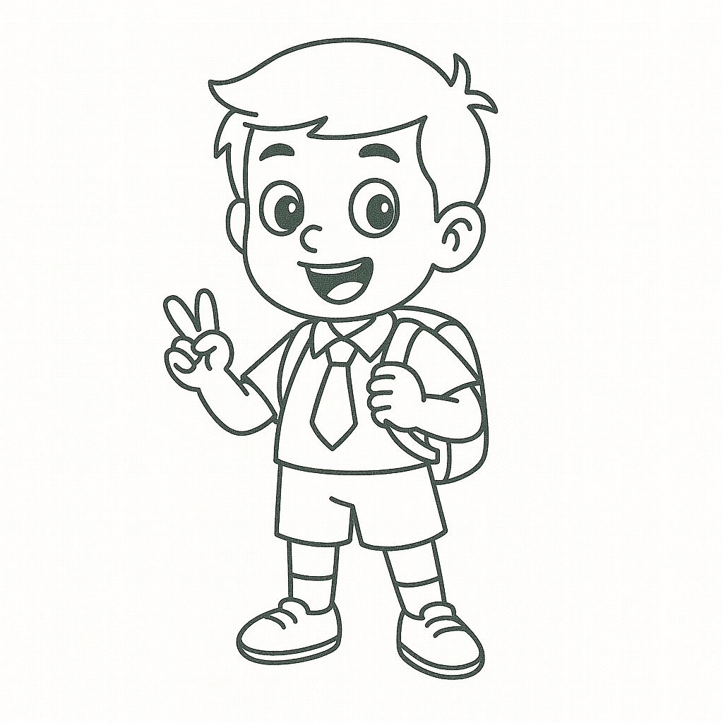 Kid in School Uniform