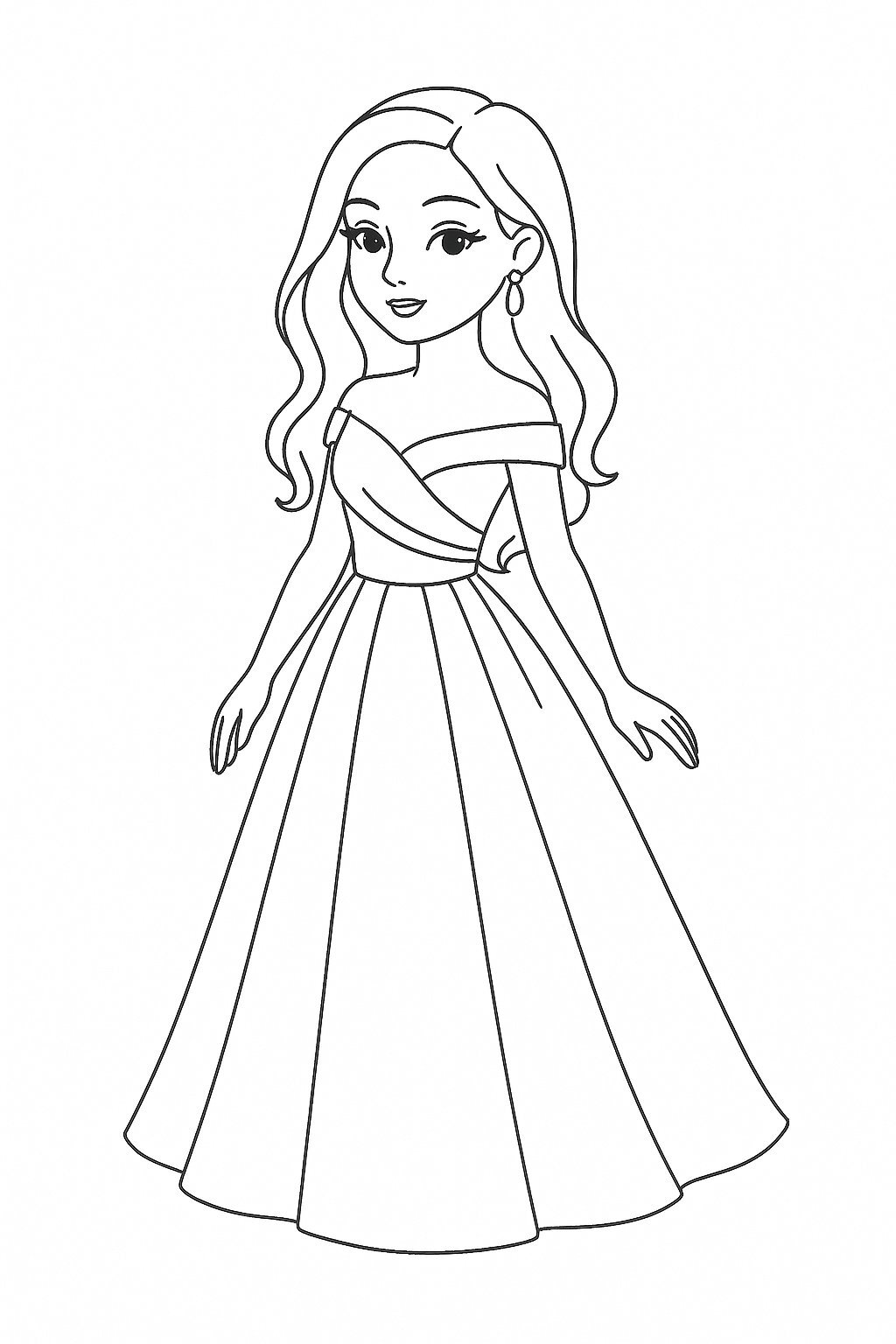 Beautiful Girl Coloring Pages for Kids 2026 – Easy PDF Download