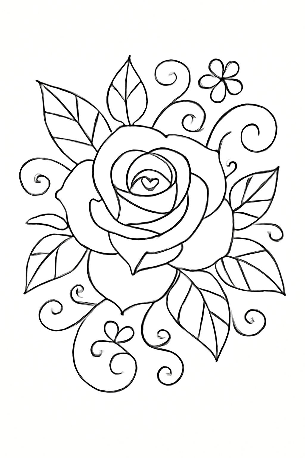 Floral-Frame Roses