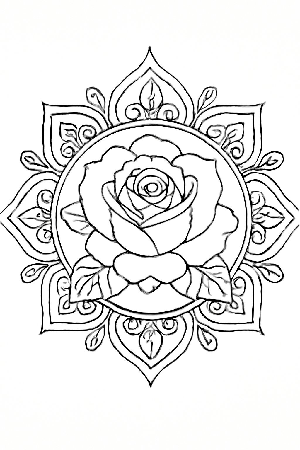 Mandala Rose