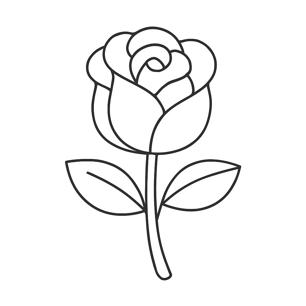 Cartoon Rose