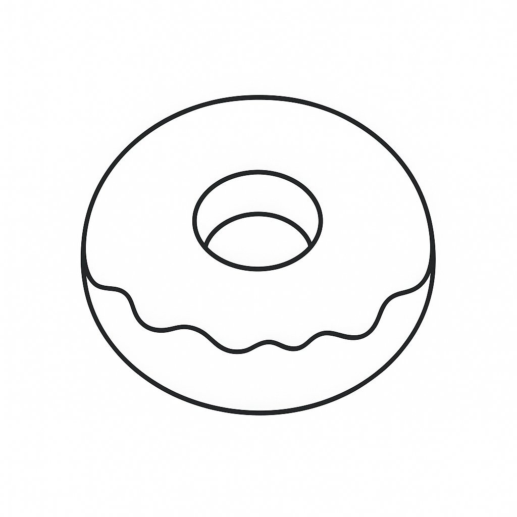 Simple Donut for Kids