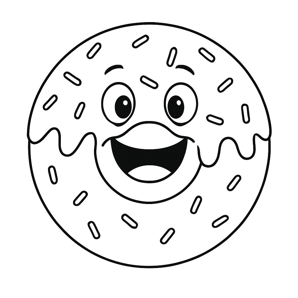 Cute Cartoon Donut