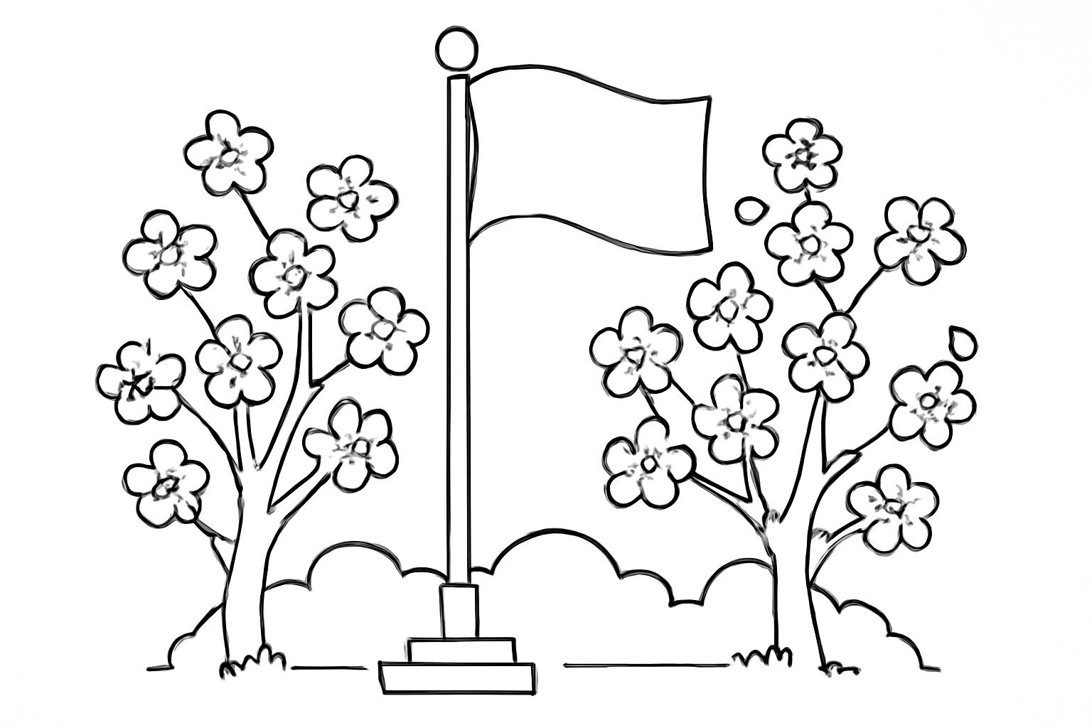 Spring Flagpole