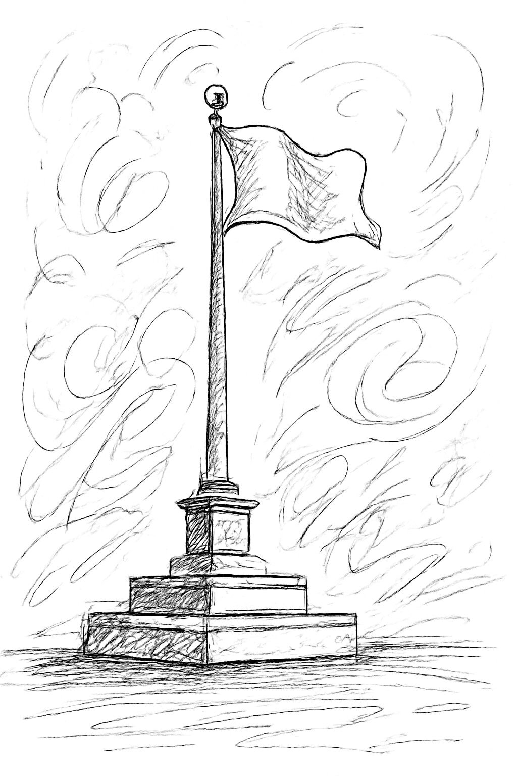Hanoi Flag Tower Coloring Pages for Kids 2026