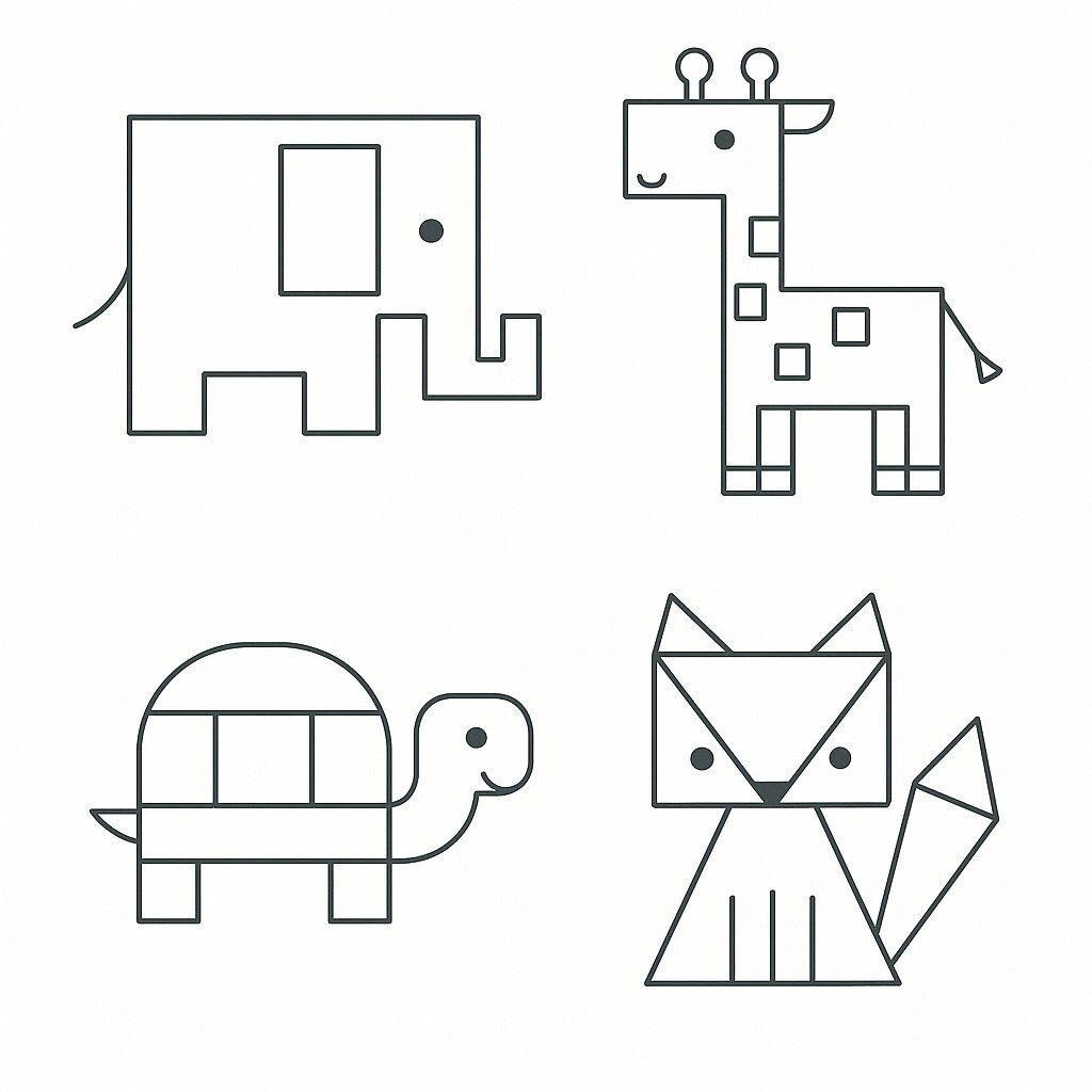 Geometric Animal Style