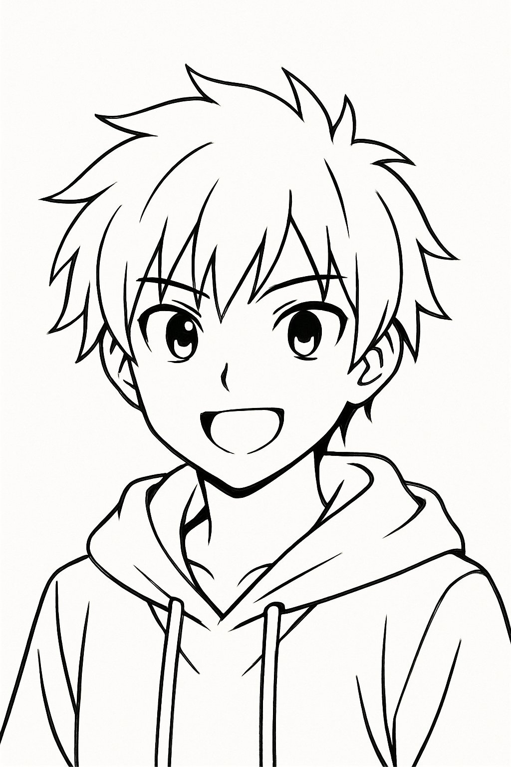 Black-and-White Comic Style