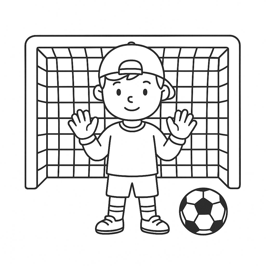 Goalpost and Goalkeeper