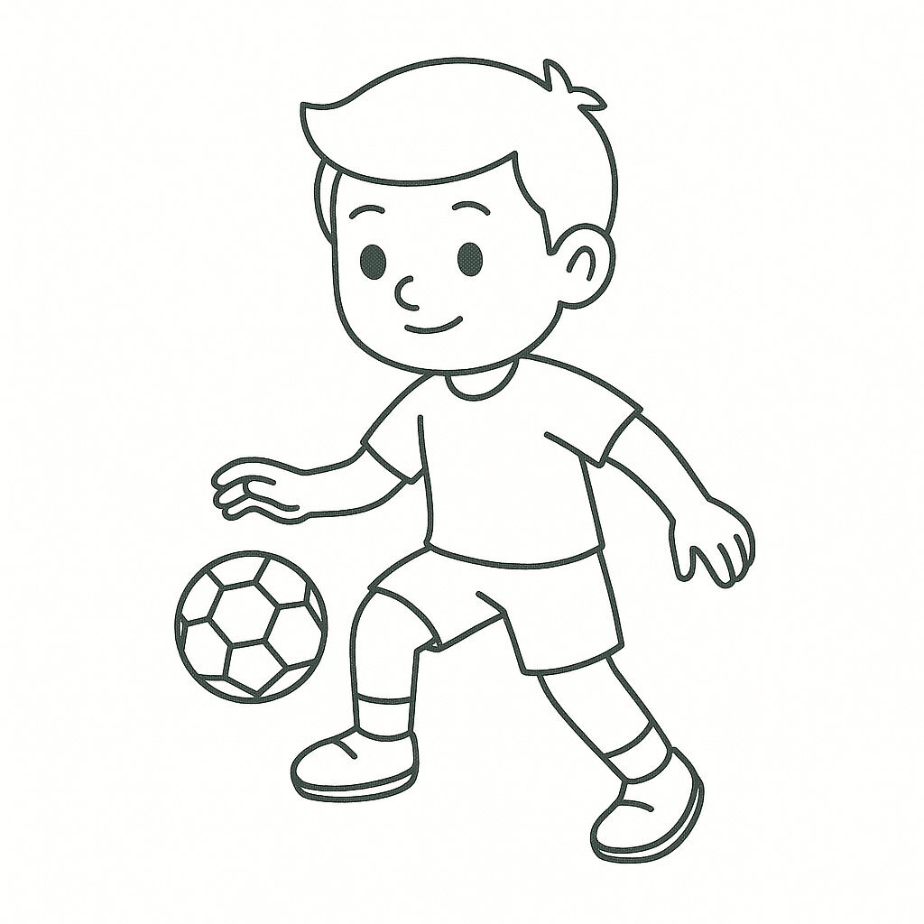 Soccer Player Juggling the Ball