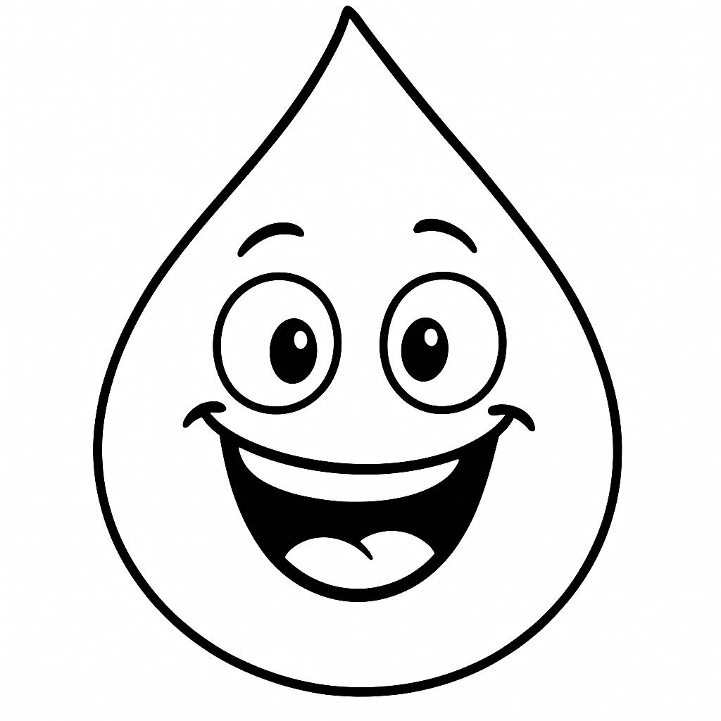 Water Drop Coloring Pages for Kids 2026 – Fast PDF Download