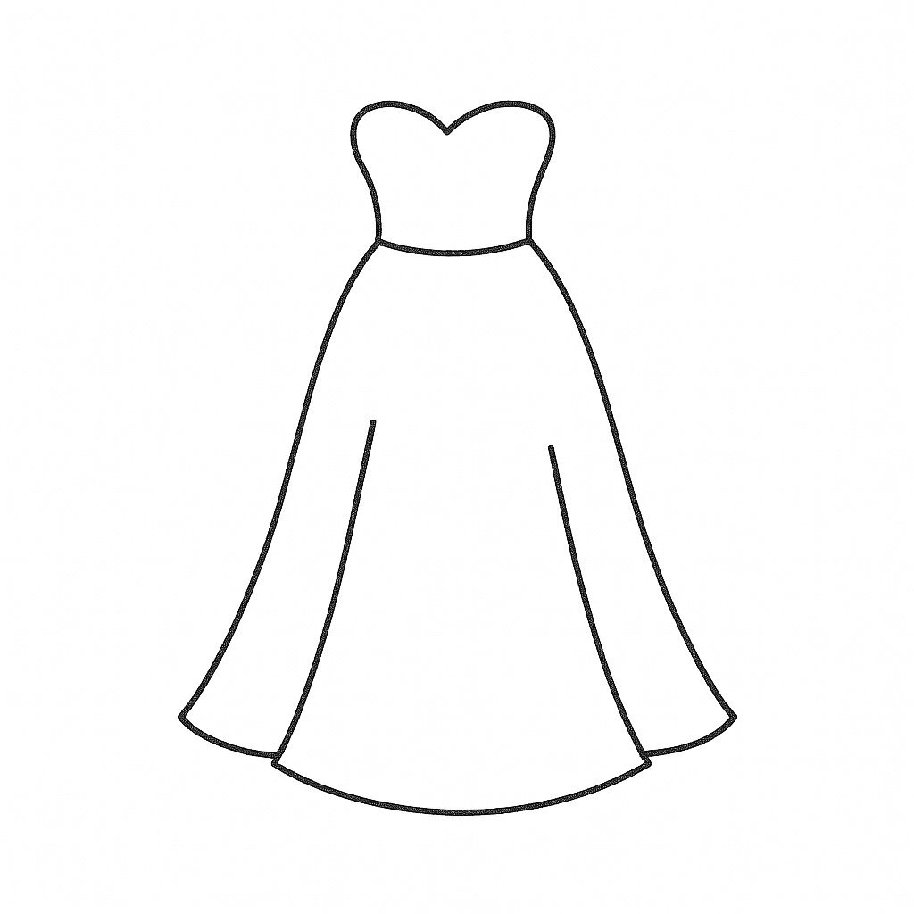 Strapless Wedding Dress