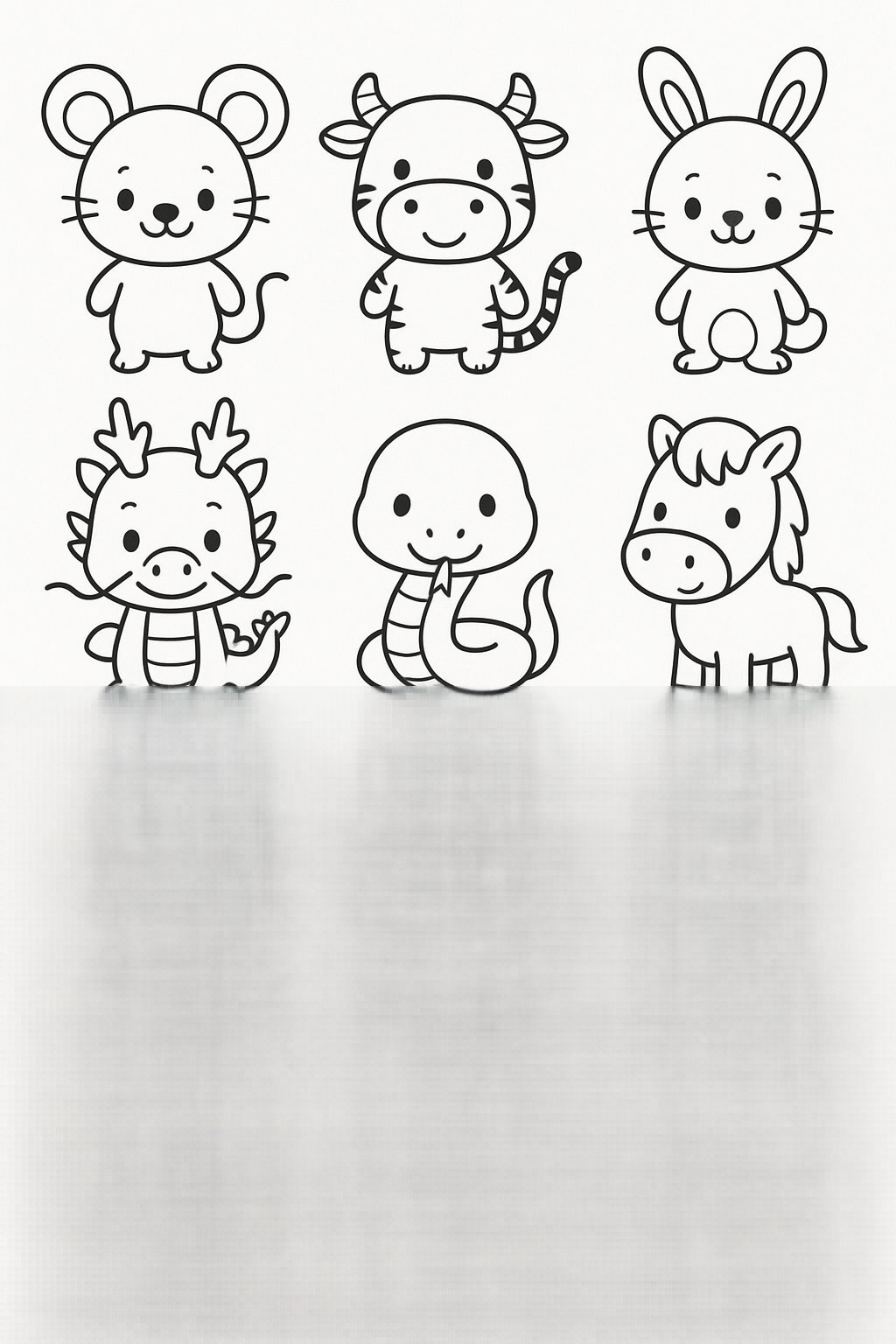 Cute Zodiac Coloring for Kids
