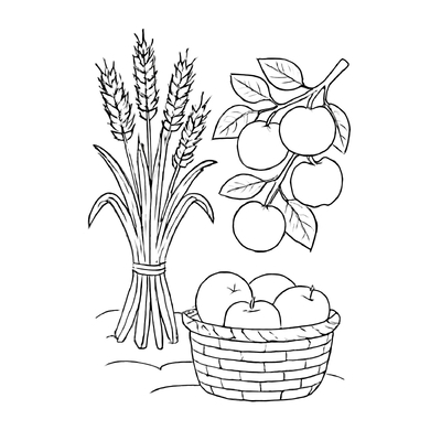 Agricultural Products Coloring Pages for Kids 2026