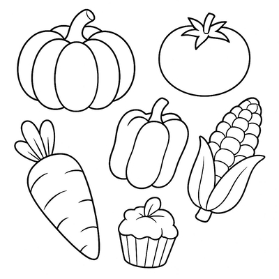 Agricultural Products Coloring Pages for Kids 2026