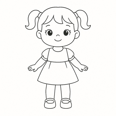 Baby Doll Coloring Pages for Kids 2026