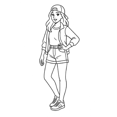 Beautiful Girl Coloring Pages for Kids 2026 – Easy PDF Download