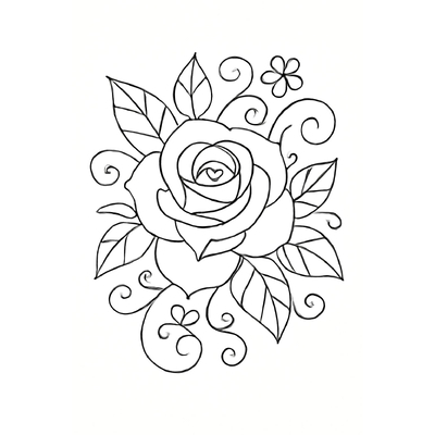 Beautiful Rose Coloring Pages for Kids 2026 | PDF Download