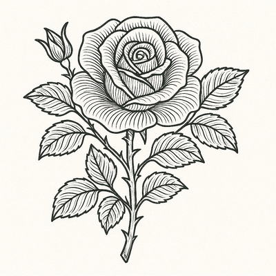 Beautiful Rose Coloring Pages for Kids 2026 | PDF Download